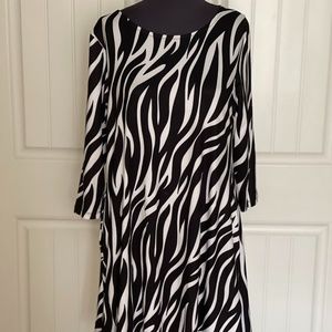 L Zebra print dress